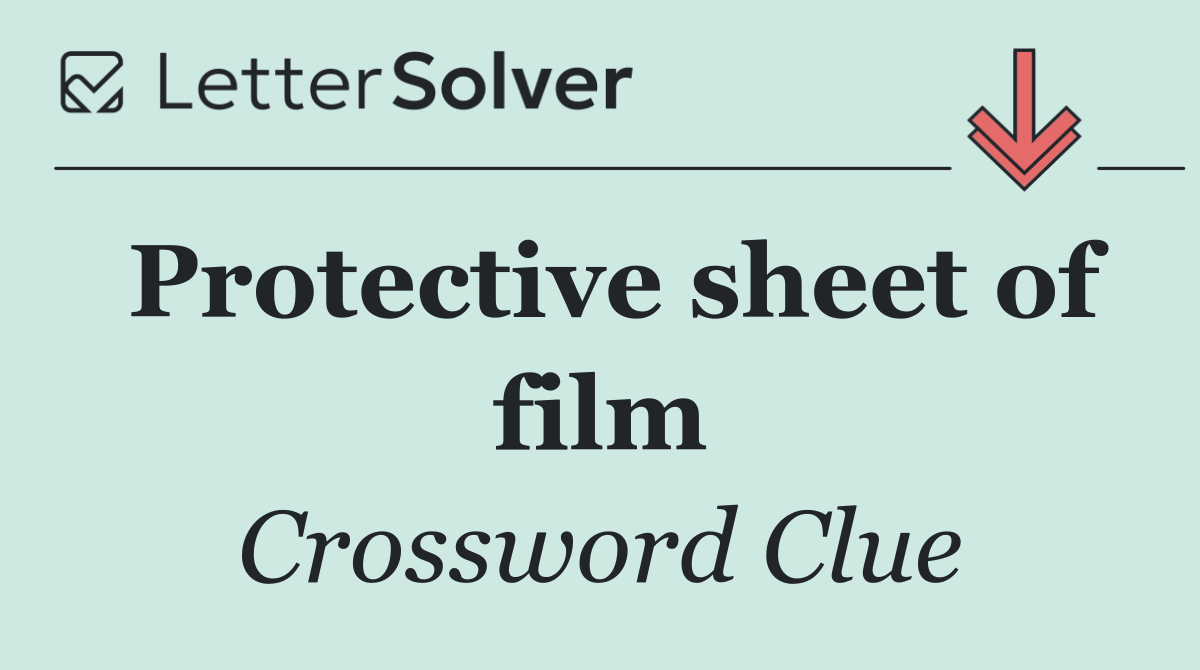 Protective sheet of film