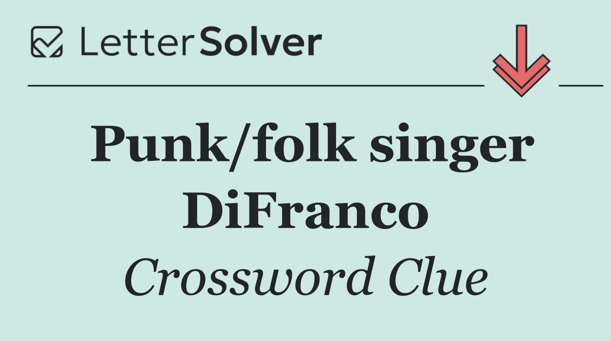 Punk/folk singer DiFranco