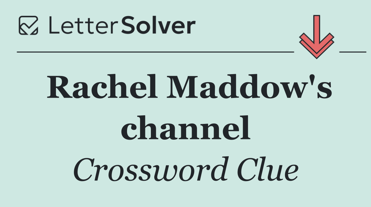 Rachel Maddow's channel