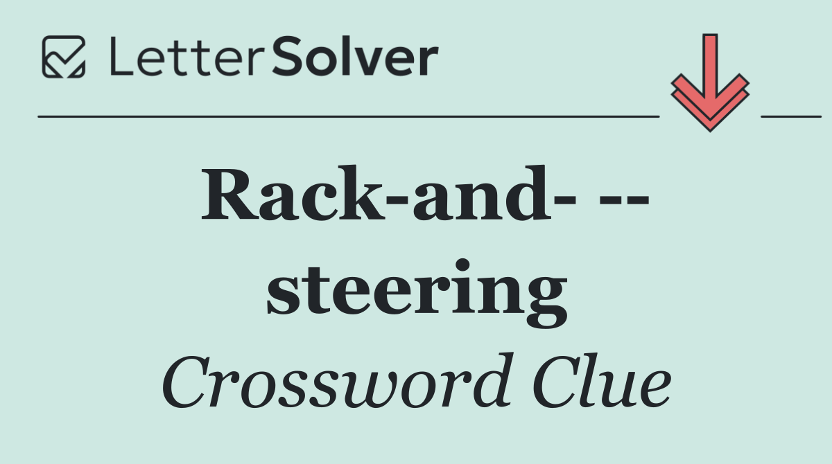 Rack and     steering