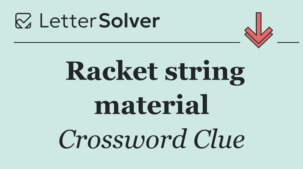 Racket string material
