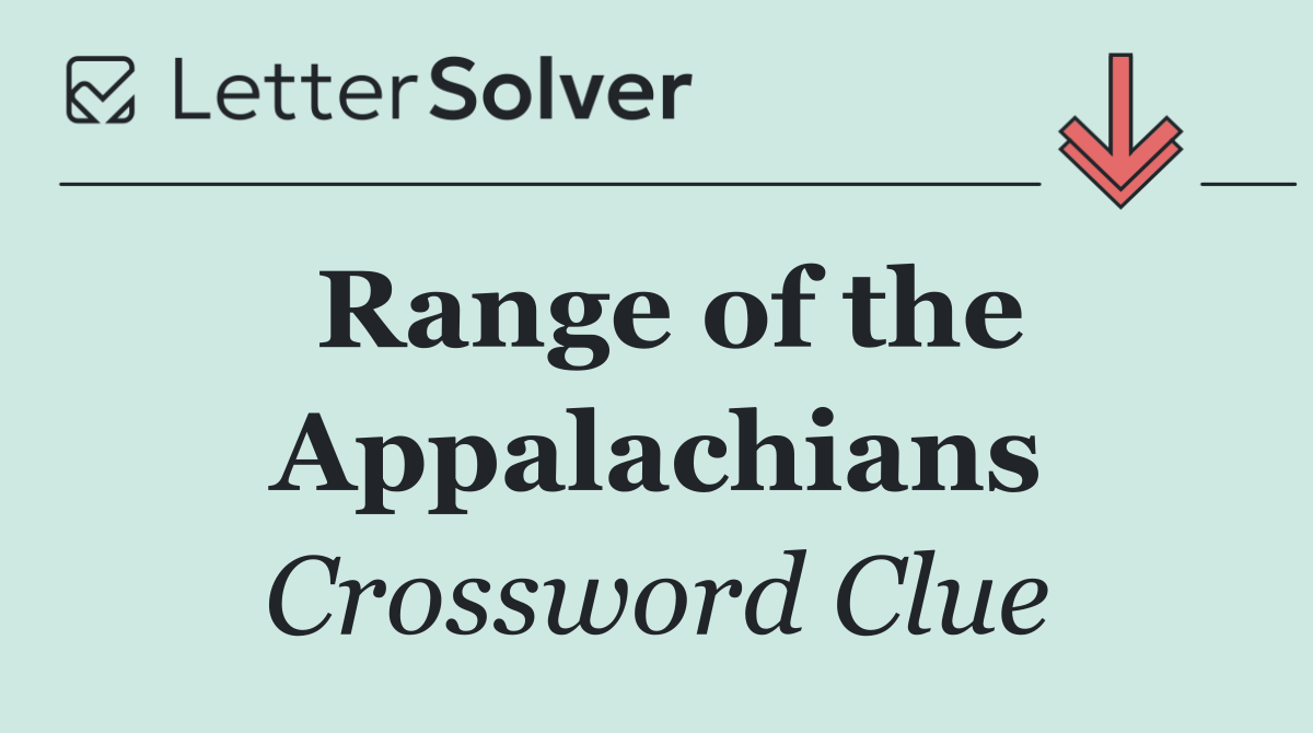 Range of the Appalachians