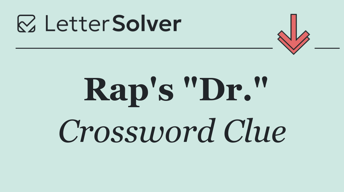 Rap's "Dr."