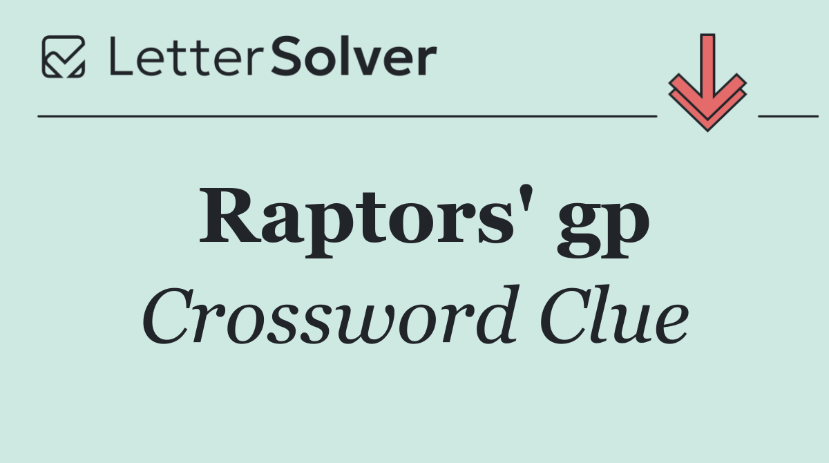 Raptors' gp