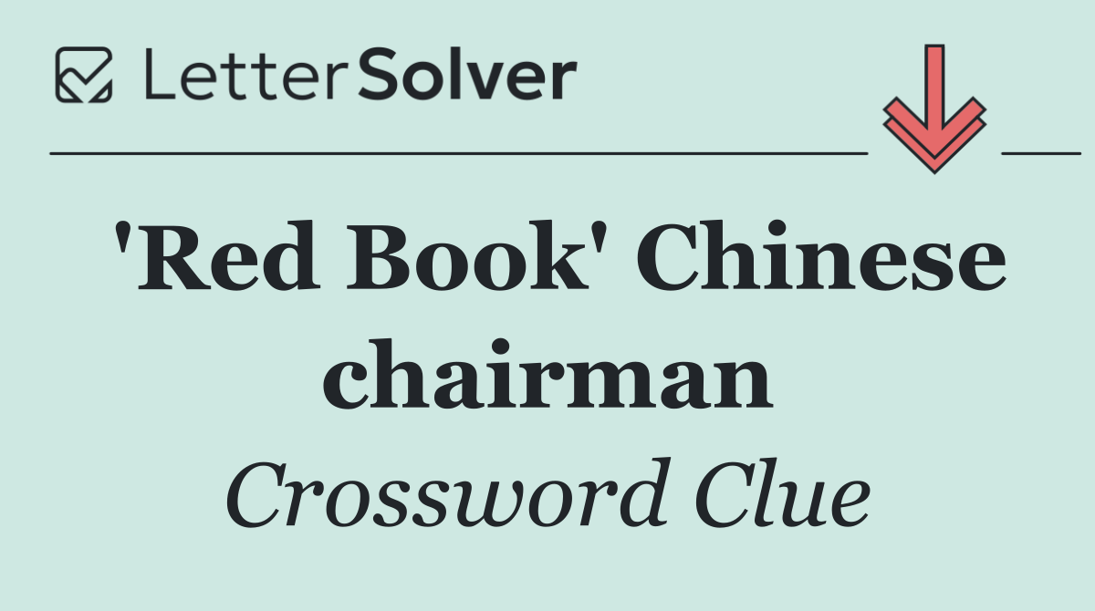 'Red Book' Chinese chairman