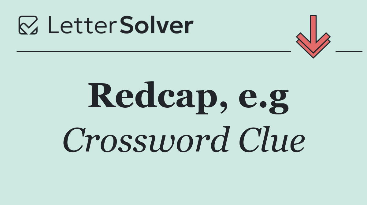 Redcap, e.g