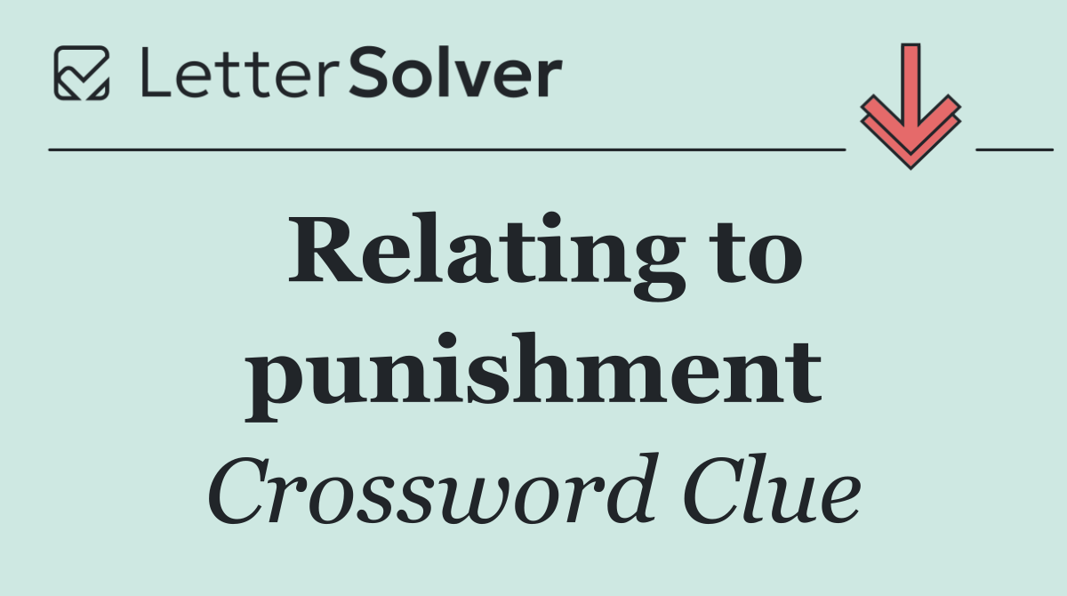 Relating to punishment