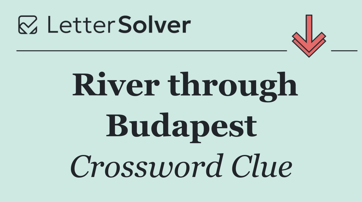 River through Budapest