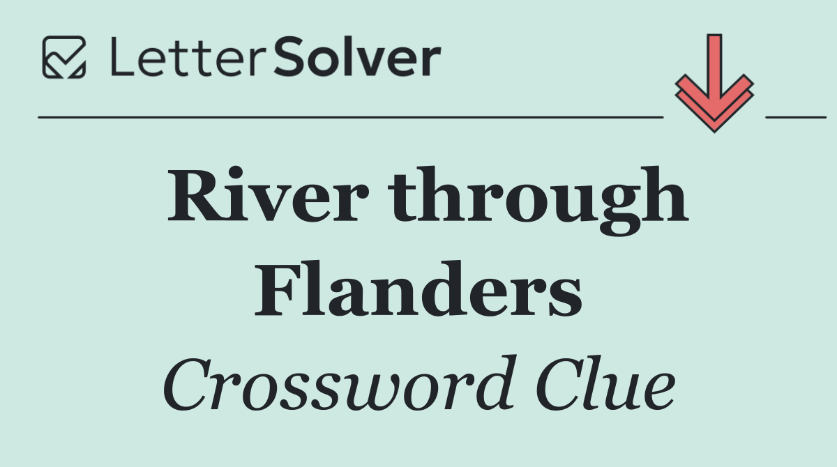 River through Flanders