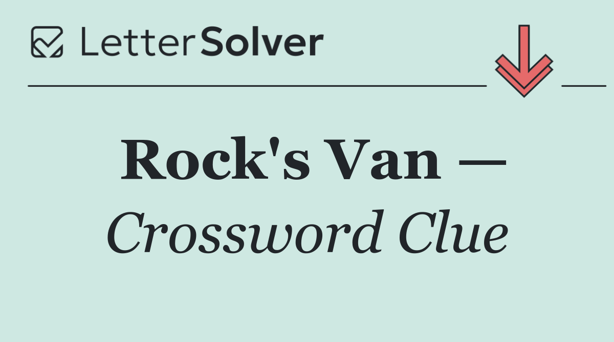 Rock's Van —
