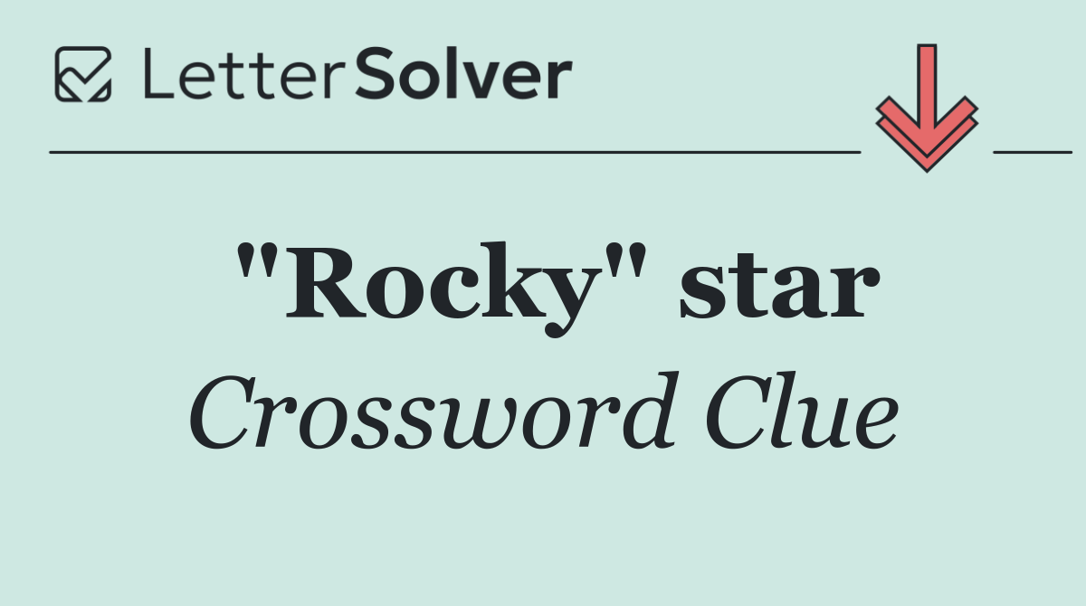 "Rocky" star