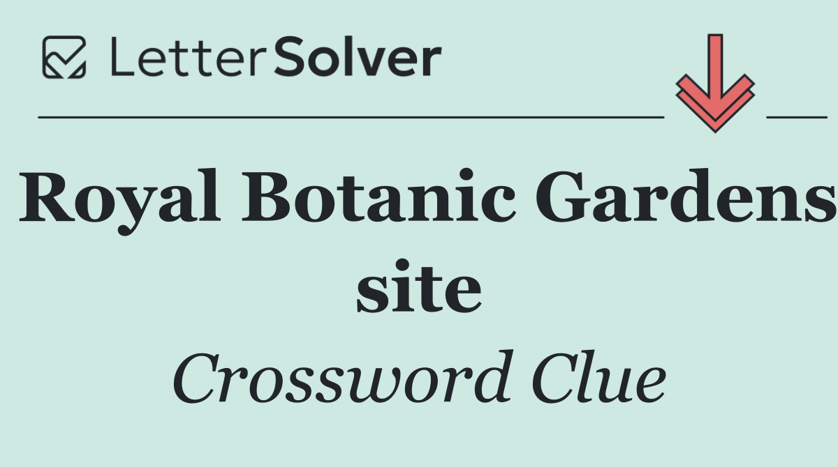 Royal Botanic Gardens site