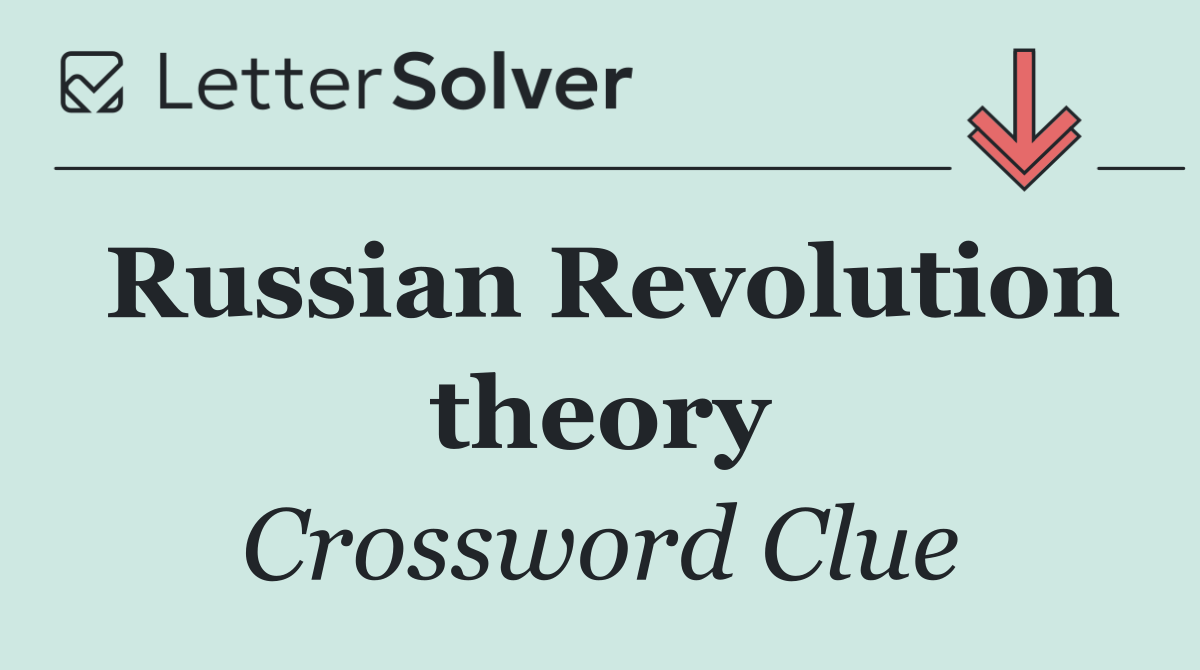 Russian Revolution theory