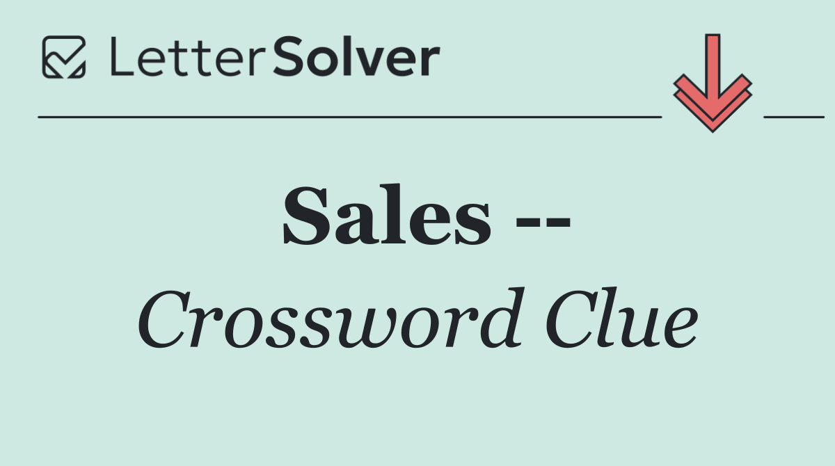 Sales   