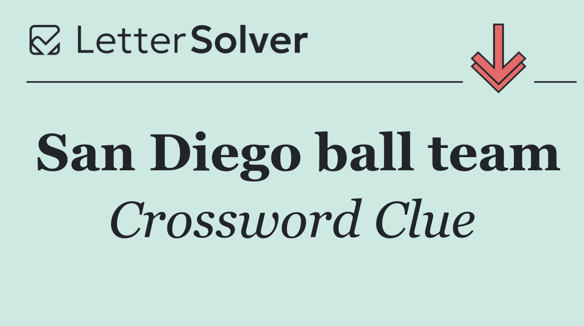 San Diego ball team
