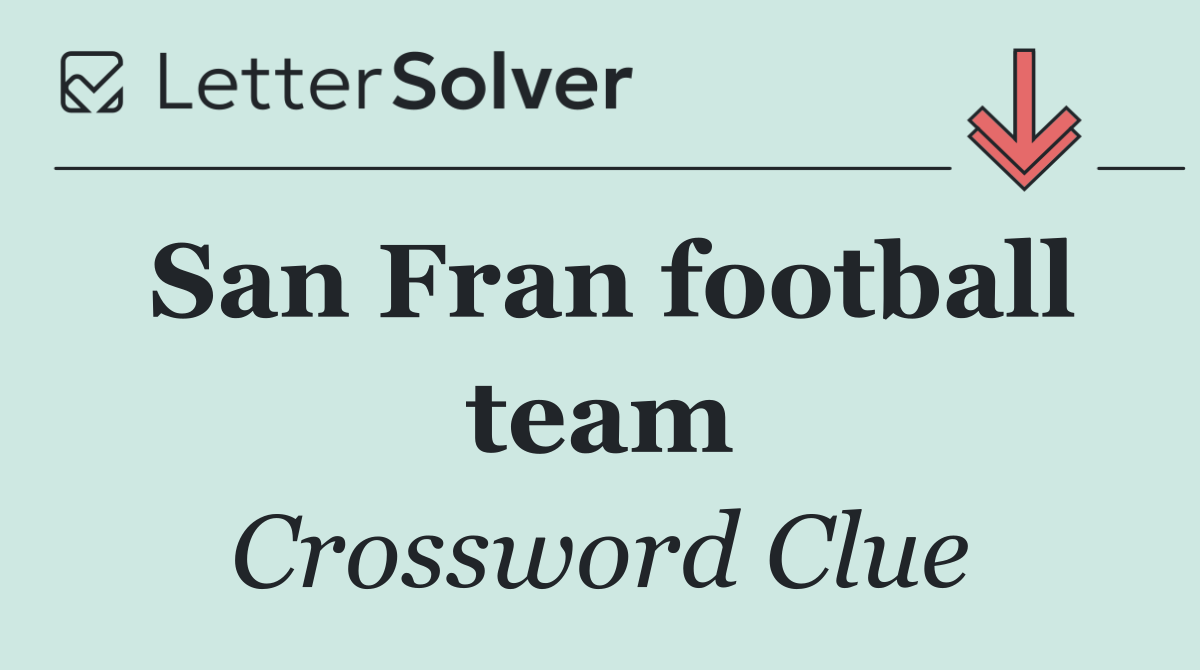 San Fran football team