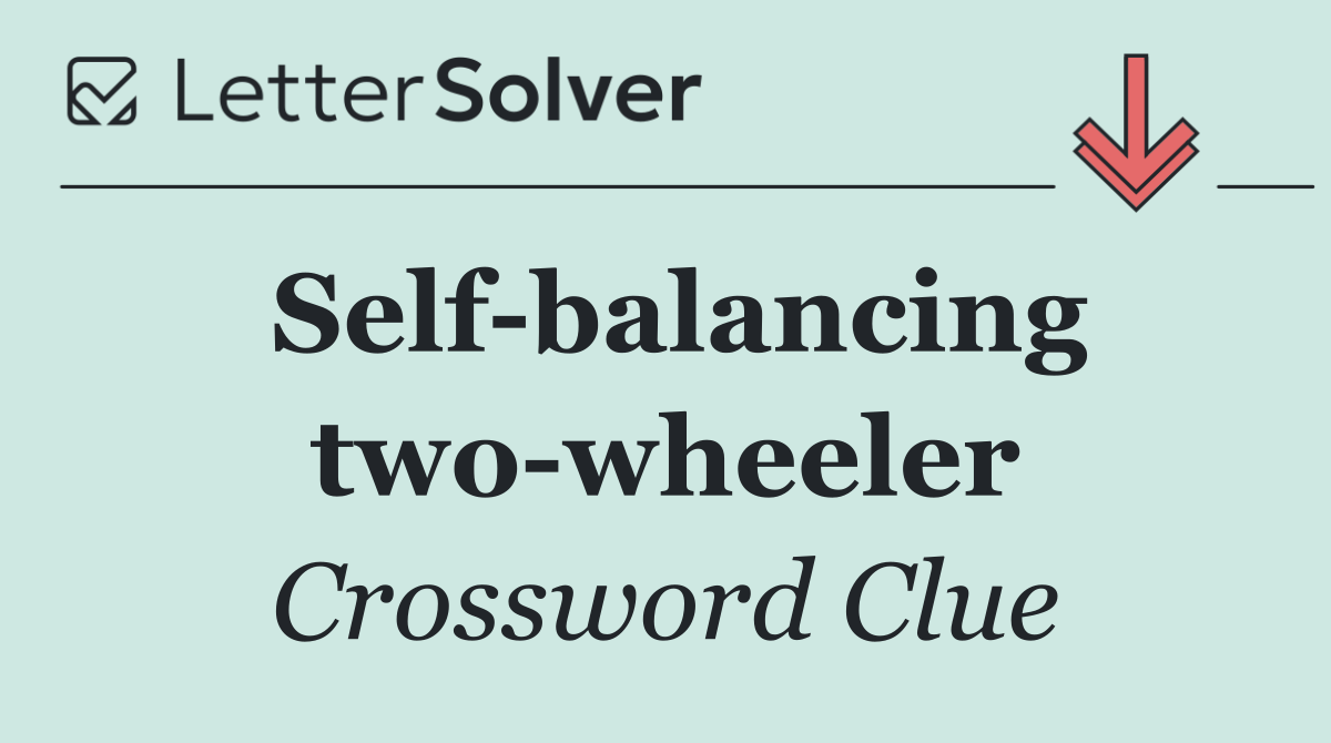 Self balancing two wheeler