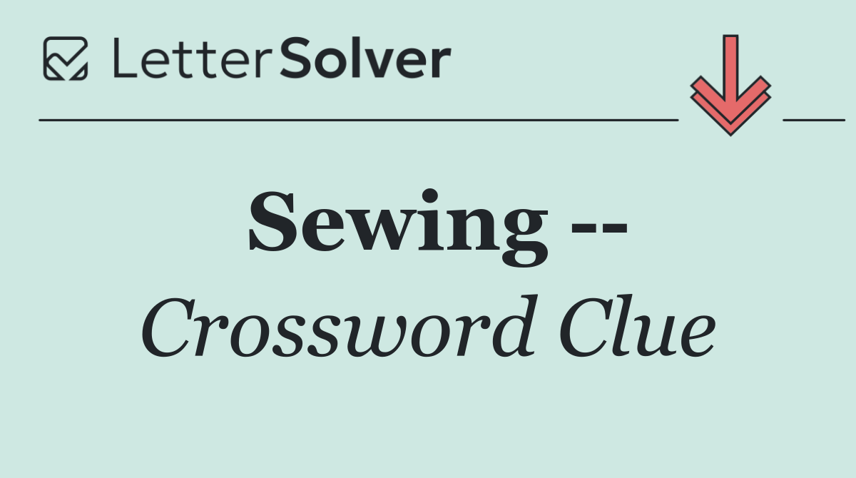 Sewing   