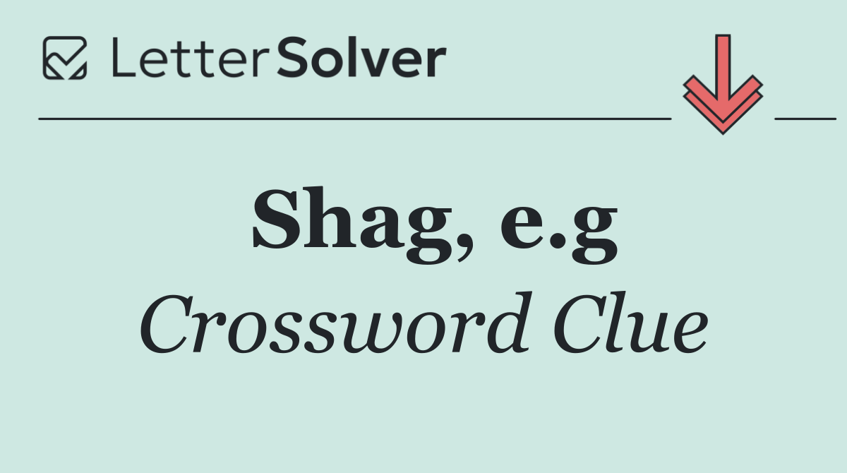 Shag, e.g