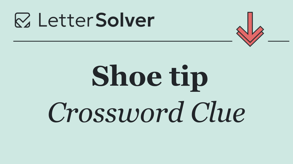 Shoe tip