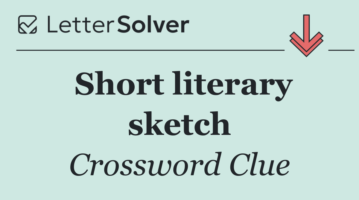 Short literary sketch