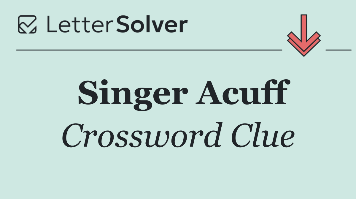 Singer Acuff
