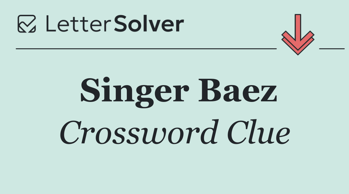 Singer Baez