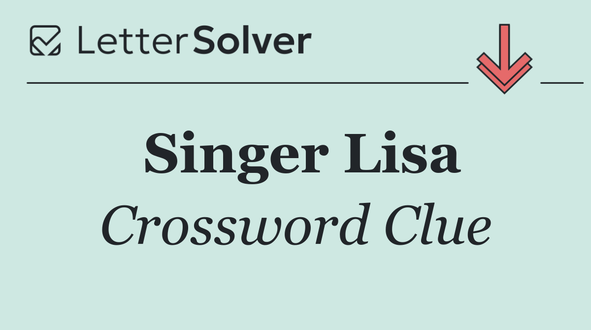 Singer Lisa