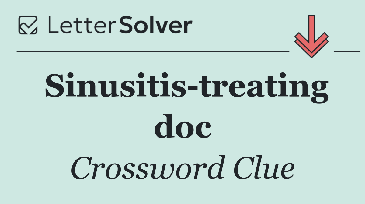 Sinusitis treating doc
