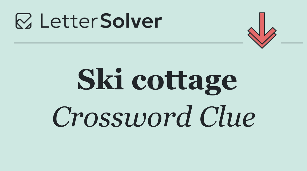 Ski cottage