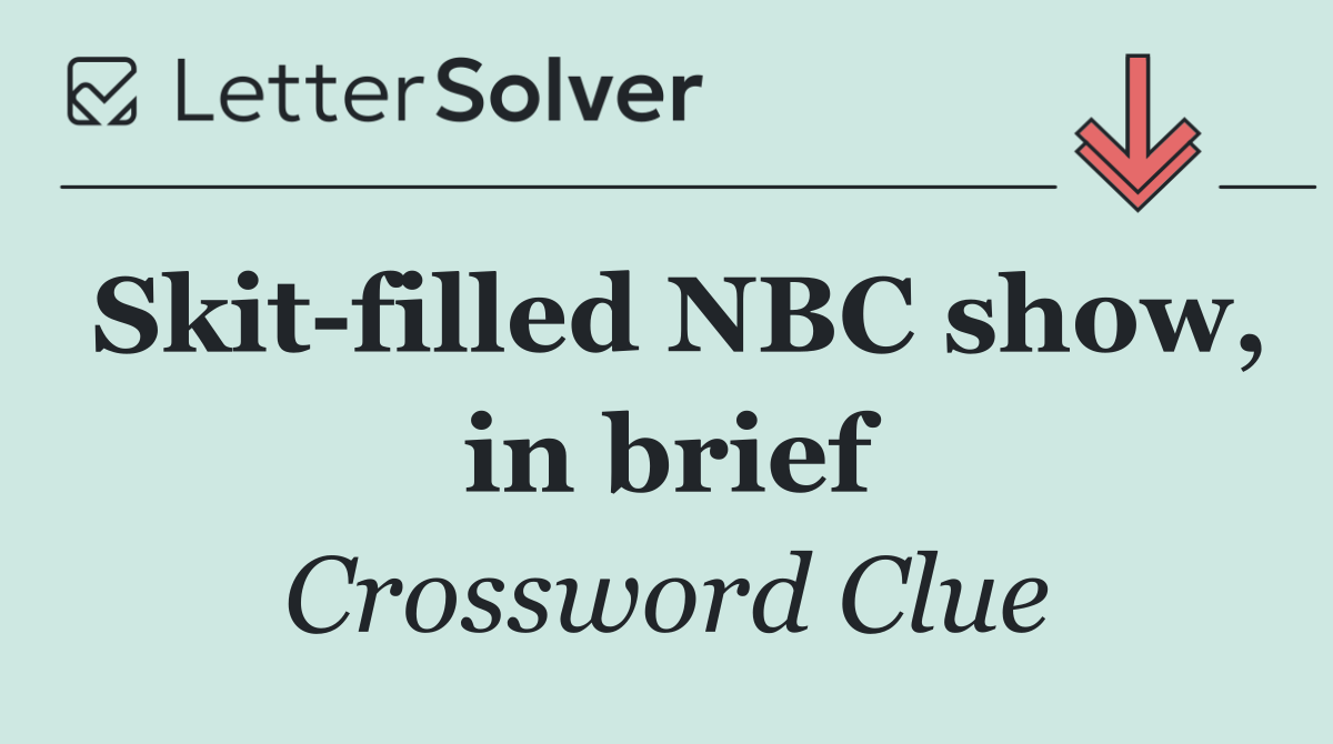 Skit filled NBC show, in brief