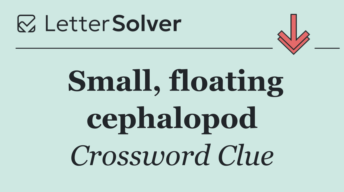 Small, floating cephalopod