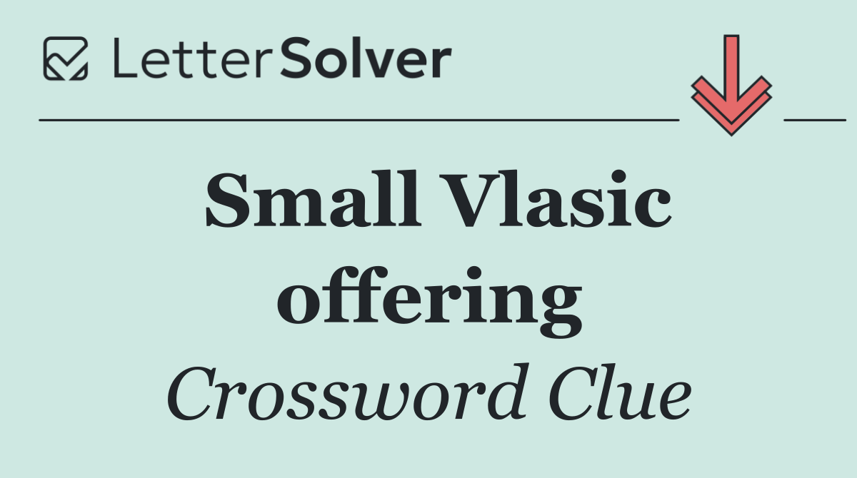Small Vlasic offering
