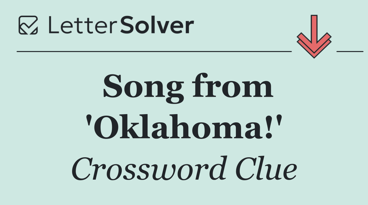 Song from 'Oklahoma!'