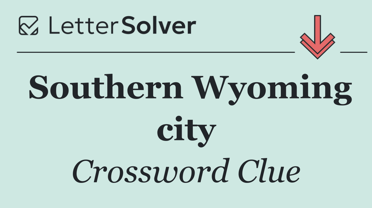 Southern Wyoming city