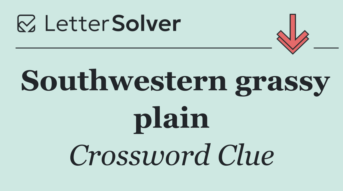 Southwestern grassy plain