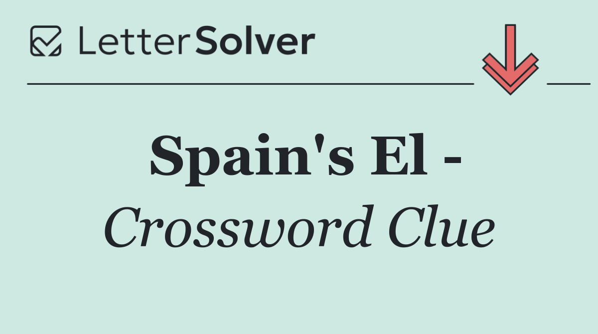 Spain's El  