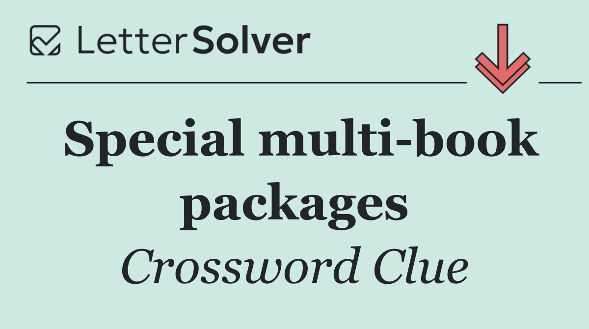 Special multi book packages