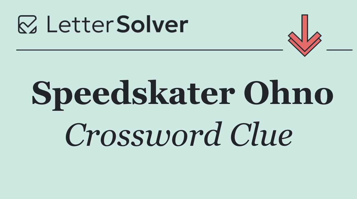 Speedskater Ohno
