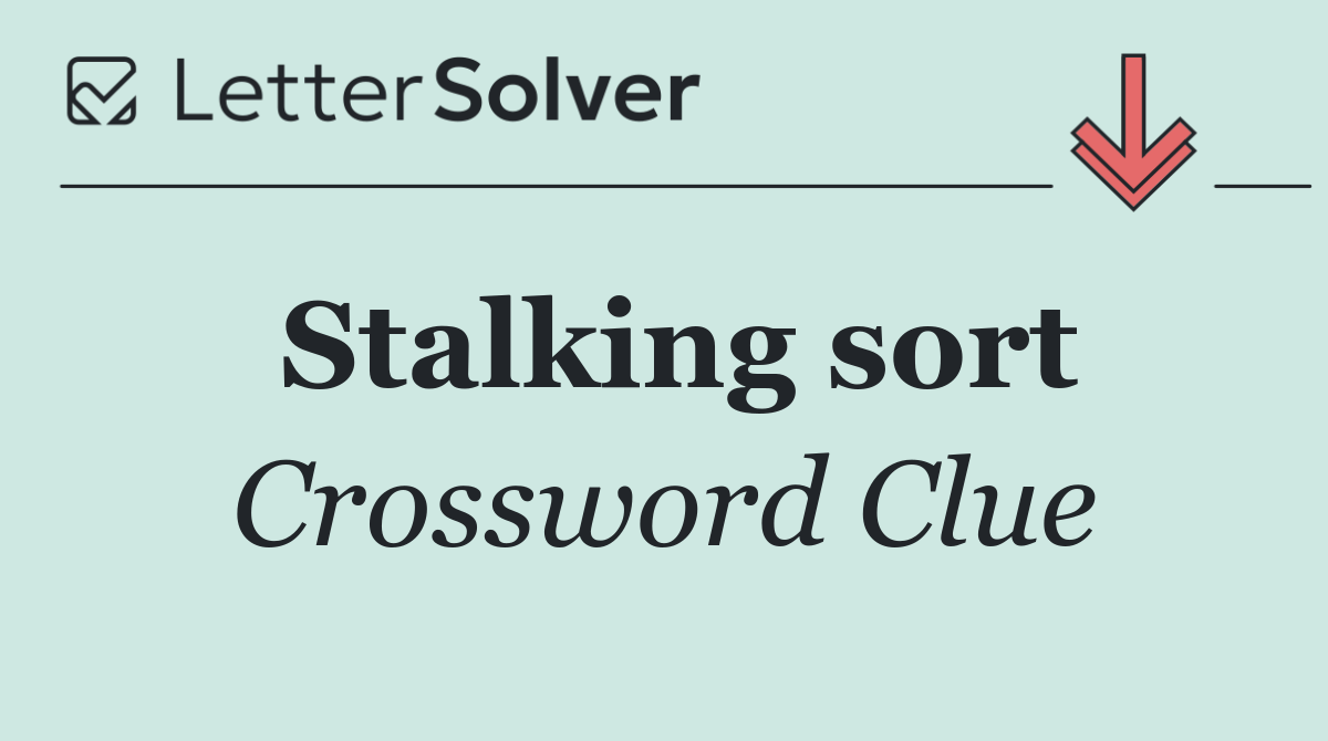 Stalking sort
