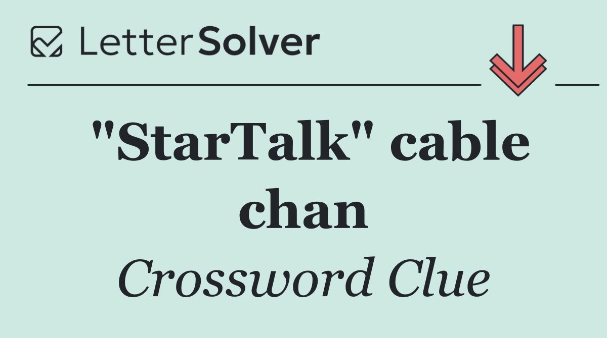 "StarTalk" cable chan