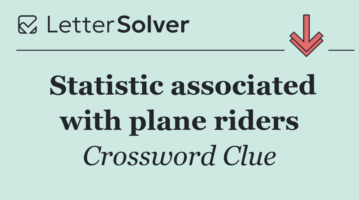 Statistic associated with plane riders