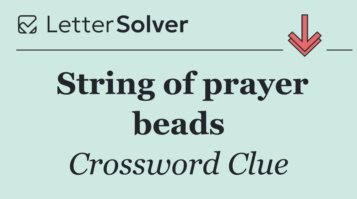 String of prayer beads
