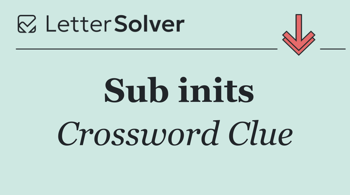 Sub inits