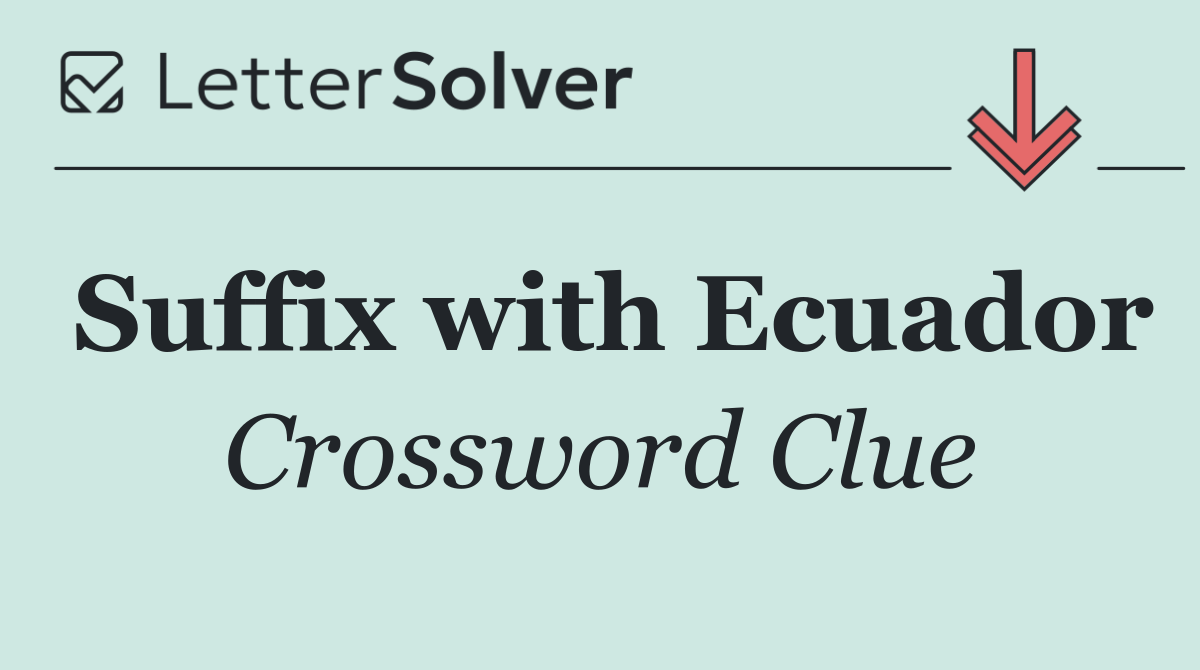Suffix with Ecuador