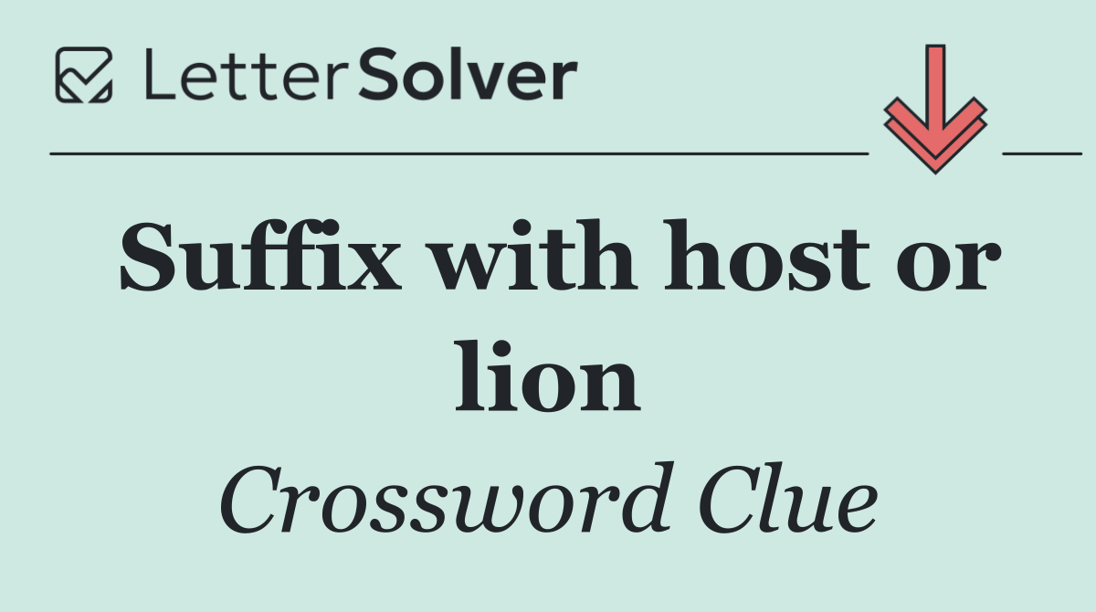 Suffix with host or lion