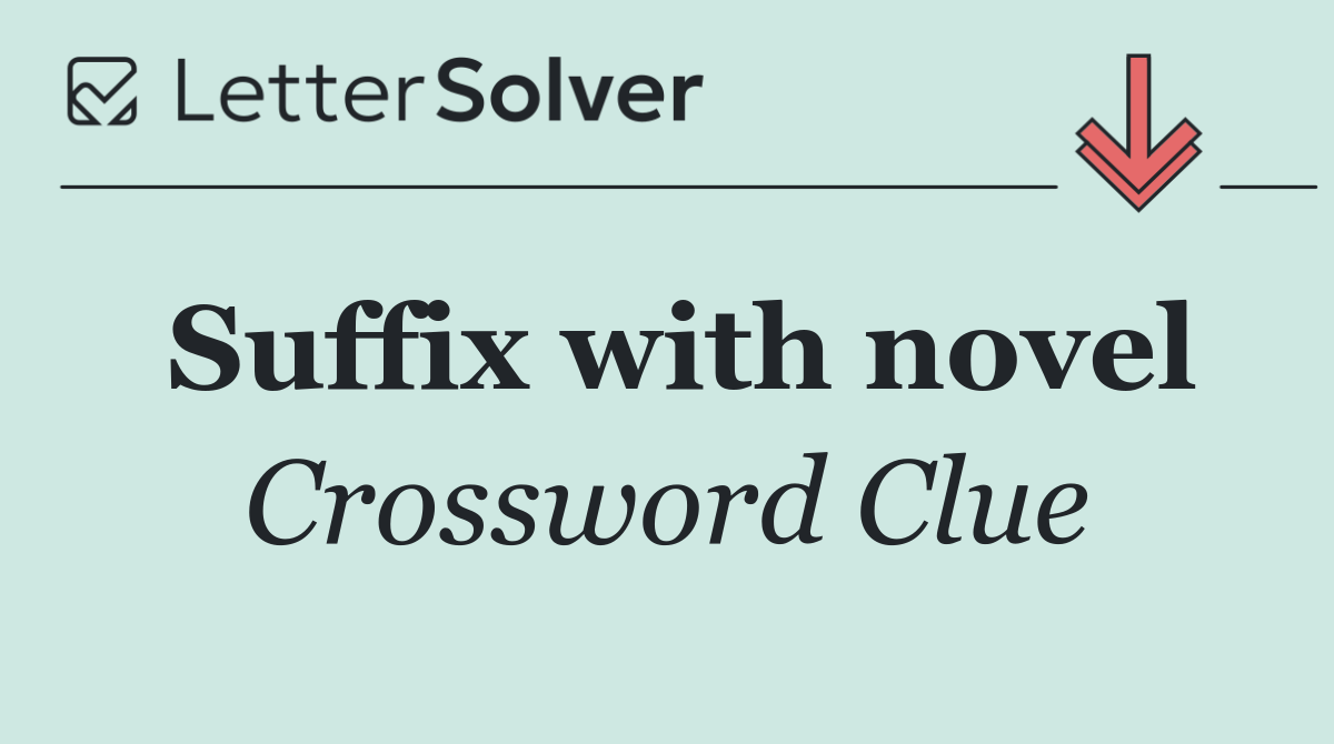 Suffix with novel