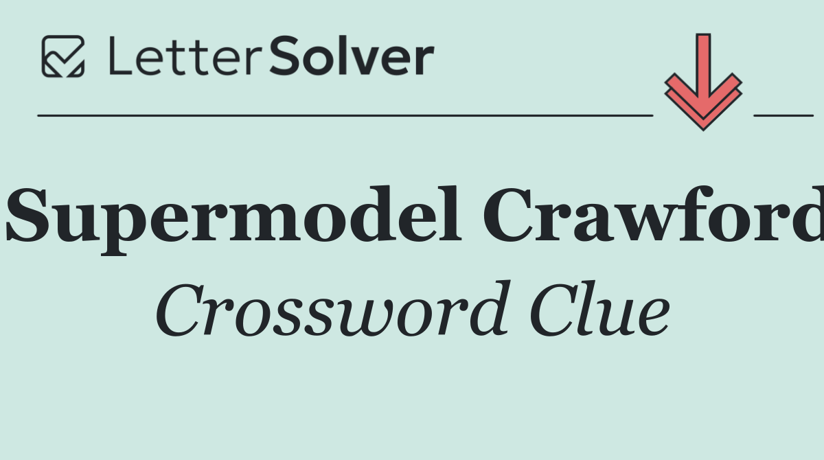 Supermodel Crawford