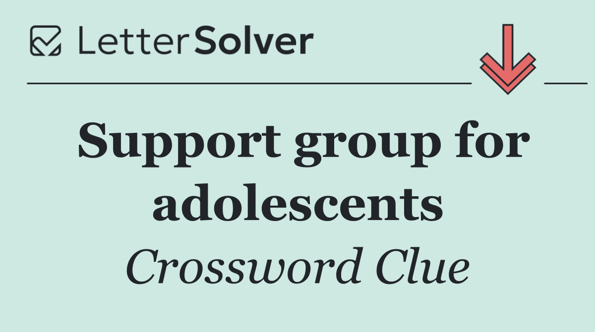 Support group for adolescents