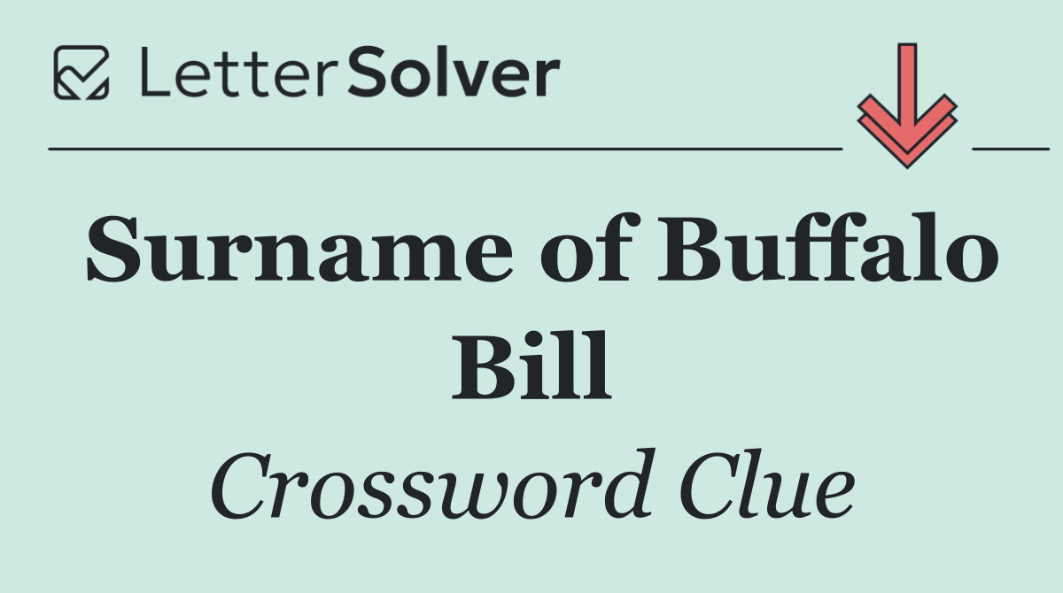 Surname of Buffalo Bill